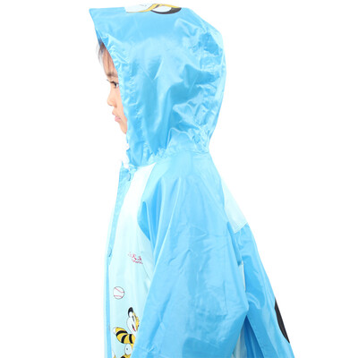 

Paradise umbrella waterproof children cute type jump tiger backpack type with book bag bit raincoat rain pony M code lake blue D012