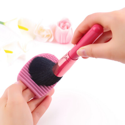 

New Cleaning Cosmetic Makeup Brush Foundation Brush Silicone Cleaner Tool Pink