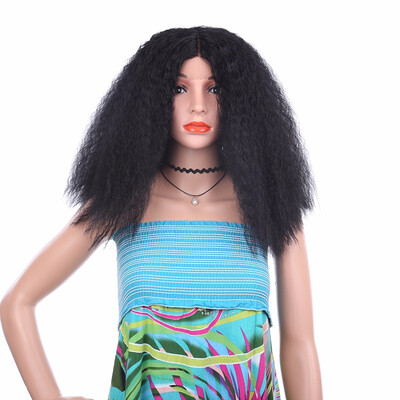 

16inch Kinky Curly Wig Synthetic Lace Front Wig Natural Hair African American Wigs For Women Hair