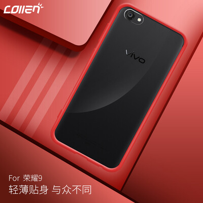 

Collen vivo x9 / x9s Обложка для мобильного покрытия 9S Anti-drop Full Soft Crystal Clear Crystal Red