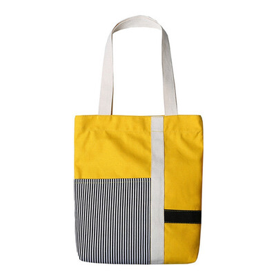 

SMOOZA 2018 new Stripe Beach Zipper Handbags Canvas Tote Large Capacity Shoulder bag Female Shopping Handbags sac Dropshipping