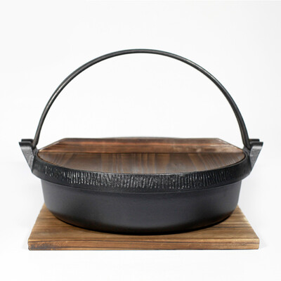 

[Jingdong supermarket] cast taste (Jill May) 26cm cast iron short stew pot induction cooker general wood cover