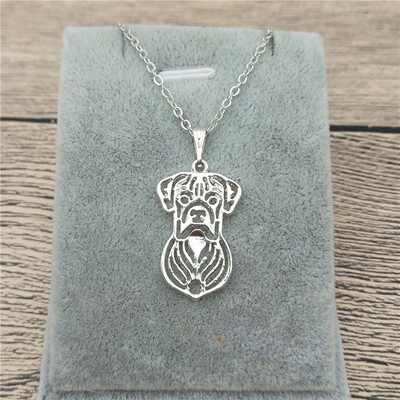 

New Boxer Necklace Trendy Style Boxer Pendant Necklace Pet Dog Jewellery Women Charm Jewelery