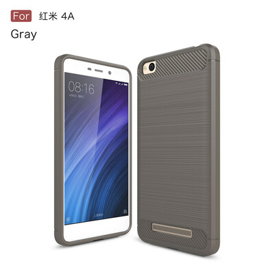 

For Xiaomi Redmi 4A Carbon Fiber Phone Cases Soft TPU Anti-Knock Cover For Xiaomi Redmi 4A case