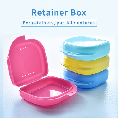

2018 Новое прибытие Y-Kelin Retainer Box Retainer Case частная коробка для зубных протезов с частным протезом с бесплатным подарком