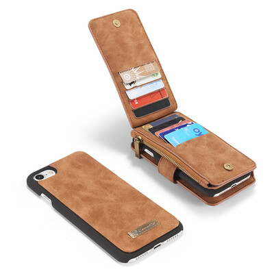 

Iphone 5/5S/SE роскошью кожаного торговли многофункциональный моды съемный бумажник карты клип клип телефон дело
