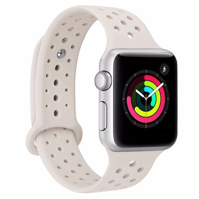 

Colorful Soft Silicone Replacement Sport Band 38mm 42mm for Apple Watch Series1 2 3 Wrist Bracelet Strap For iWatch Sports Edition