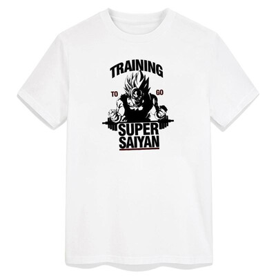 

Man Tshirt Dragonball Game TV Nerd Geek Saiyan Training Gym Manga Anima Cartoon Goku T-shirt Man 100 Cotton Fashion Tee