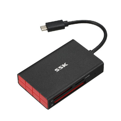 

SSK All-in-One Type-C USB31 Smart Card Reader for TFSDCF Card 5Gbps High Speed