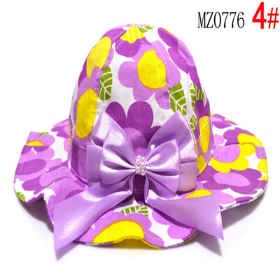 

Buebos Ninos Summer Baby Sun Protection Hat Sunflower Wave Rim Fabric Cap Flap Hat