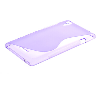 

MOONCASE -Line Soft Flexible Silicone Gel TPU Skin Shell Back Case Cover for Sony Xperia T3 D5103 D5106 Purple