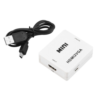 

Mini 1080P HDMI to VGA Audio HD HDTV Video for PC Laptop Adapter Converter