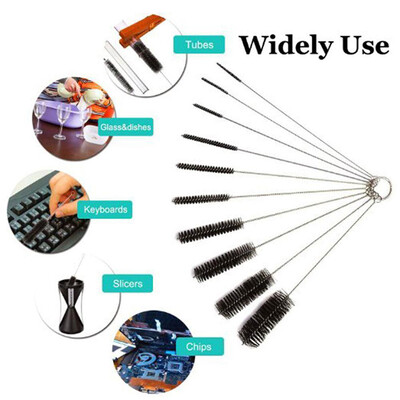 

10X Household Bottle Tube Brushes Cleaning Brush Set Home Kitchen Clean Tool