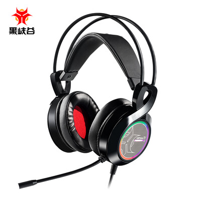 

Black Canyon Hyeku GH103 Colorful RGB Lights Jedi Survival Eat Chicken Tools Professional Microphone Gaming Headsets Headsets Meteorite Black