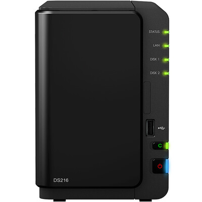 

Synology DS216 2-х дисковый NAS-сервер хранения данных (без встроенного жесткого диска)