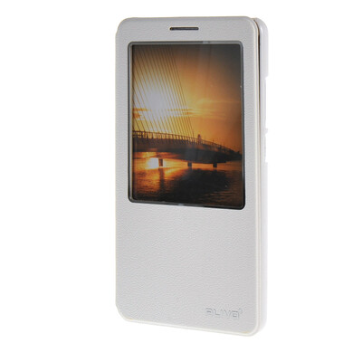 

MOONCASE Huawei Ascend Mate 7 чехол для View Slim Leather Flip Pouch Bracket Back Cover White