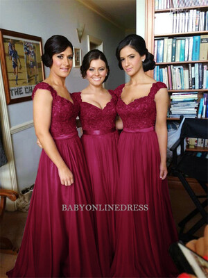 

New Arrival Long Chiffon Bridesmaid Dres 2018 Illusion Back Plus Size A-Line Sleeveless Wedding Bridesmaid Dresses