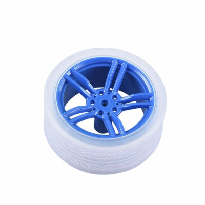

New DIY Toy Mini Intelligent Car Robot Vehicles Rubber Cover Plastic Wheel Tire