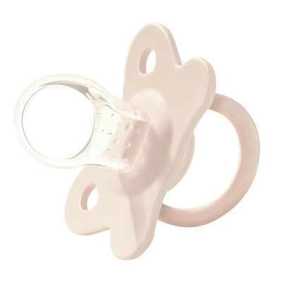 

MillyMally Newborn Pacifier Baby Baby Super Soft Silicone Sleeping Comfort 0-6-18 Months Beige Trumpet
