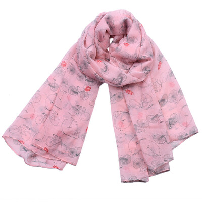 

JeouLy Vintage bike Print Womens Infinity Scarf Bicycle Loop Scarf Accessories Free Shipping