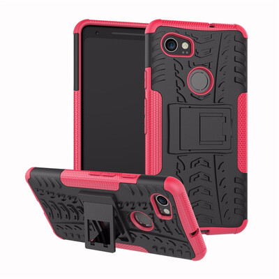 

Goowiiz Phone Case For Google PixelPixel XLPixel 2Pixel 2  Armor Tire Texture Rugged Protection PCTPU