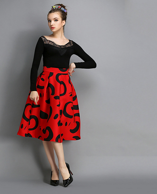 

Lovaru ™ autumn new European style moon noble fashion waist Slim skirts skirt