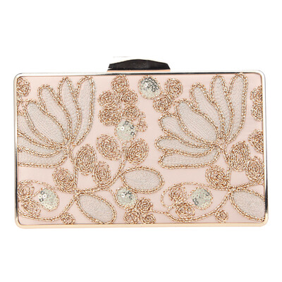 

Fawziya Embroidery Wedding Clutch Satin Sequin Evening Bags And Clutches For Women