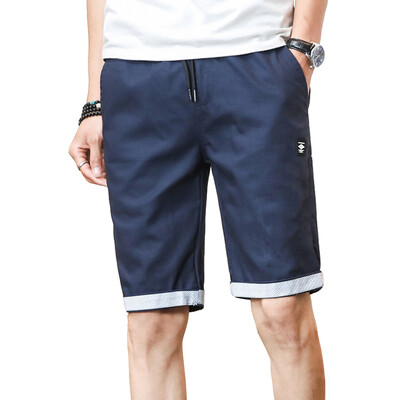 

Damaizhang Summer Men Beach Shorts New Arrival Casual Pants Men Cotton Short Homme Solid Color Man Shorts