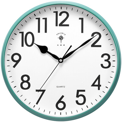 

Polaris POLARIS wall clock modern minimalist wall clock living room office mute clock fashion creative quartz clock 14 inch 2788 green
