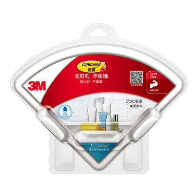 

3M highman seamless waterproof tripod free punching seamless waterproof bathroom triangle storage rack bearing 3kg