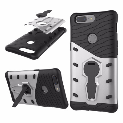 

Goowiiz Phone Case For OnePlus 355T Luxury Armor TPUPC Silicone Hard Bracket Prevent falling