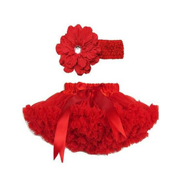 

Buenos Ninos Girls Tutu Chiffon Petticoat Set with Flower Headband