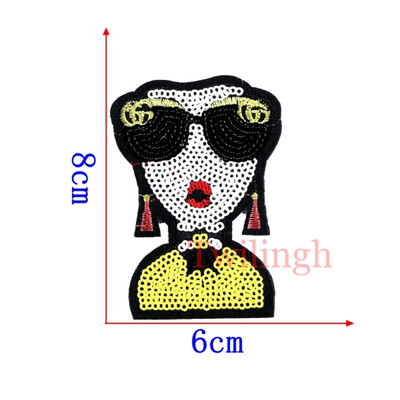 

1 pcslot Embroidered Patches Big Horse Red Rose Sequin Patch Iron On Fabric Badge Sew On Clothes Appliques DIY Wedding Stickers