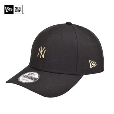 

NewEra New York NY Yankee colorful metal baseball cap MLB men&women models trend curved bow hat black metal NY standard 11543744 adjustable cap circumference 56cm-62cm