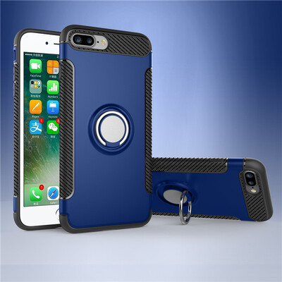 

Apple Iphone 78 Plus Armor Car Magnetic Suction Ring Bracket Silicon TPU Hard PC Phone Case