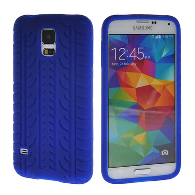 

MOONCASE шин кожа Мягкие гибкие гель ТПУ Оболочка задняя крышка чехол для Samsung Galaxy I9600 S5 синий