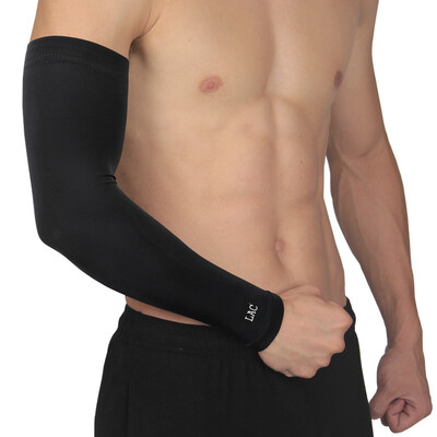 

LAC Sports Arm Cuff Sleeve Rugby Riding Arm Ramp Lengthening Elbow Bracers Sunscreen Breathable Glove Arm Sleeve XL Single
