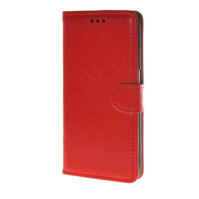 

MOONCASE Glossy Leather Side Flip Wallet Card Holder Stand Pouch Case Cover for Samsung Galaxy S6 Red