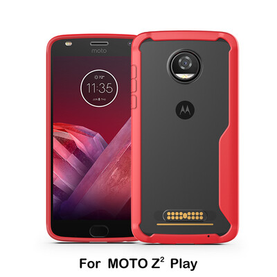 

Goowiiz Luxury Phone Case For Motorola Moto Z2 Play HD Clear Acrylic TPU Silicone Prevent falling Full protection