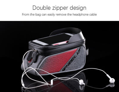 

Waterproof Cycling Bag Bike Bicycle Front Frame Pannier Tube Bag For Cell Phone