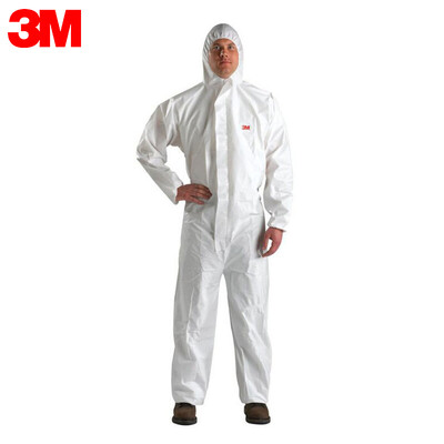 

3M 4510 protective clothing white  with caps conjoined protective clothing anti-particles limited liquid splash