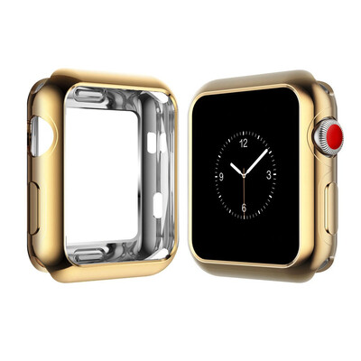 

42mm Applicable to Apple Apple watch 42 mm transparent plating color tpu watch case Slim anti-fall