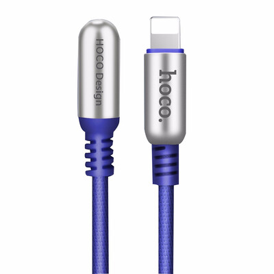 

HOCO 24A Zinc Alloy 90 Degree USB Cable for Apple Lightning iPhone iPad OTG Fast Charging Original Charger Wire Data Sync