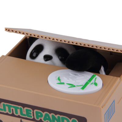 

Lovely Kids Automated Panda Steal Coin Bank Money Saving Box Pot Case Gifts