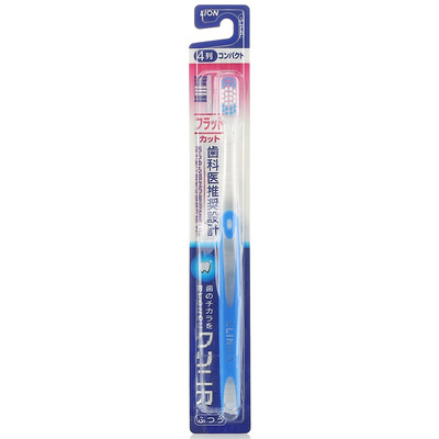 

Lion Lion CLINICA flat cut 4 deep cleaning toothbrush Japanese dental doctor design 1 package color random delivery Japanese original import