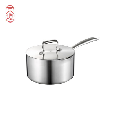 

JINGZAO Milk pot Stainless steel soup pot 18cm for baby food Three-layer steel