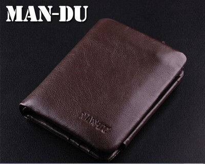 

Мужская винтажная 100% натуральная кожа Bifold Wallet Money Card Holder Clutch Purse