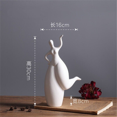 

Noric beautiful dancers dancing creative ceramics ornaments Modern home accessories entrance study office decorations figurines