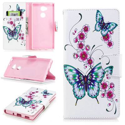 

BEFOSPEY Painting PU LeatherSoft TPU Card Slot Stand Wallet Case For Sony Xperia XA2 Ultra 60"2018