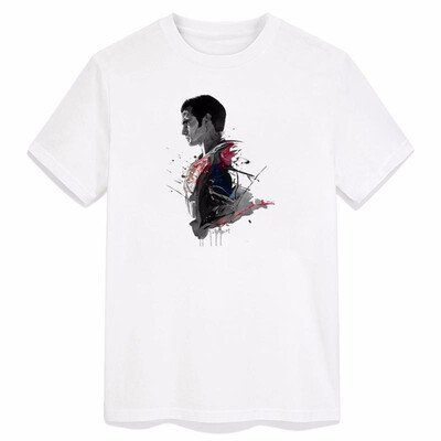

REDBELLA Cool Comic Man T-shirt Ink Style Printed Cotton Tees Superhero Clark Tee Shirt Geek Design Mens Clothing Hot Sale 2018